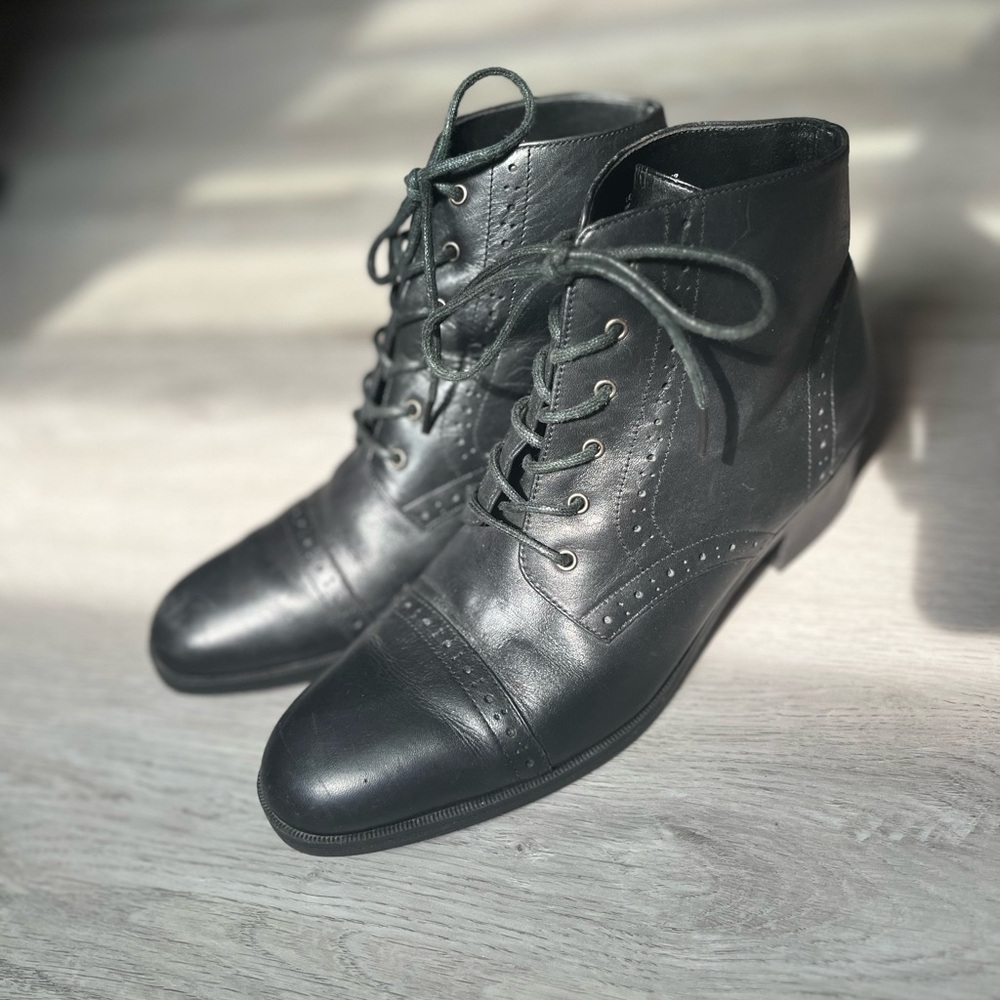 Mootsies Tootsies Black Leather Footwear